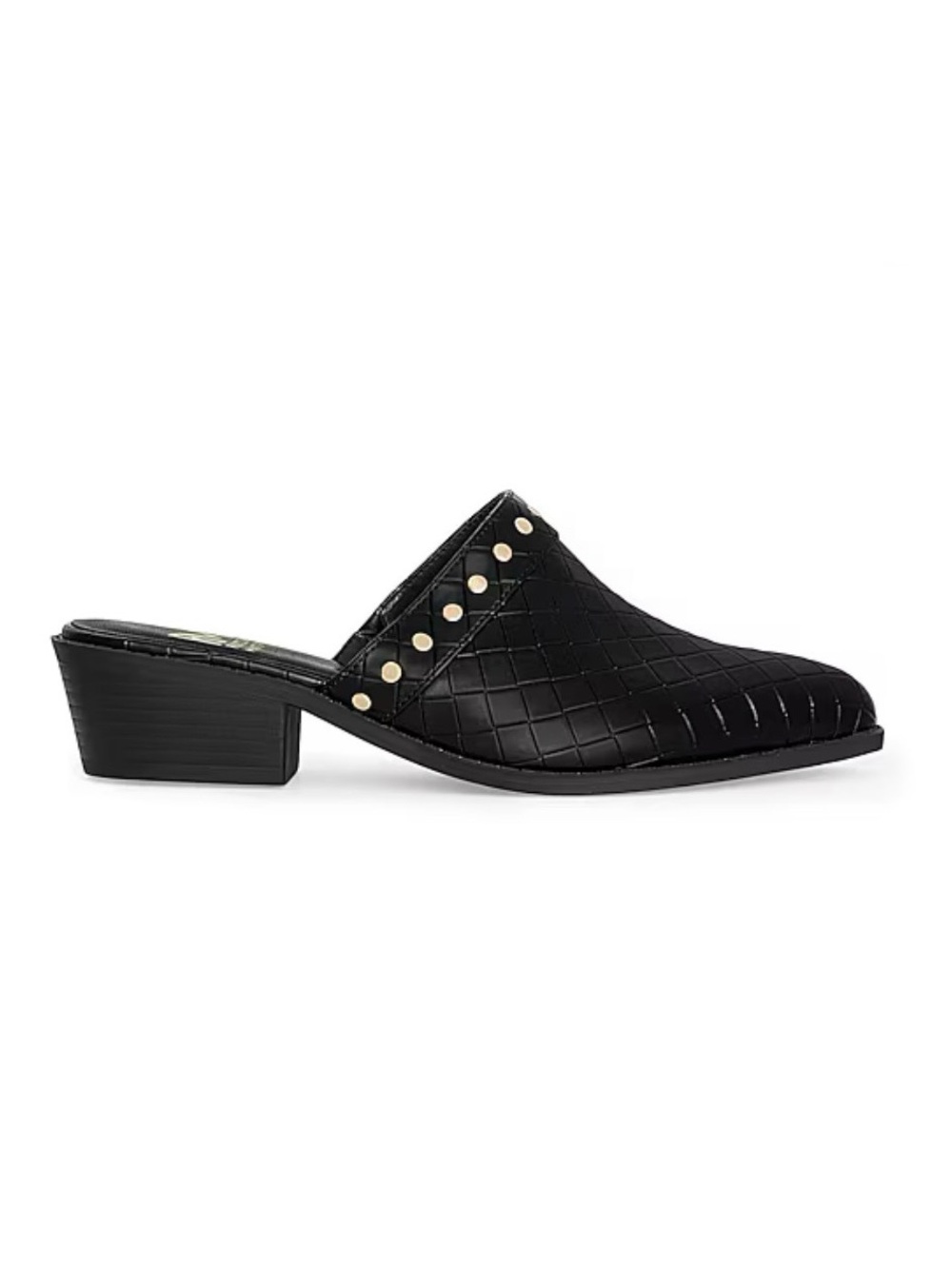 Rebecca Minkoff Barb Studded Croc-Embossed Mule | Black | Size 7 | NWT - Picture 5 of 8